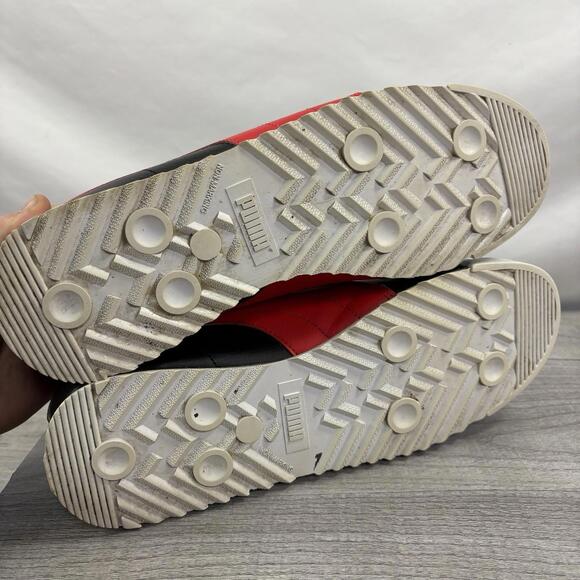 PUMA Roma Basic - Black / High Risk Red / Yellow - Picture 6 of 15